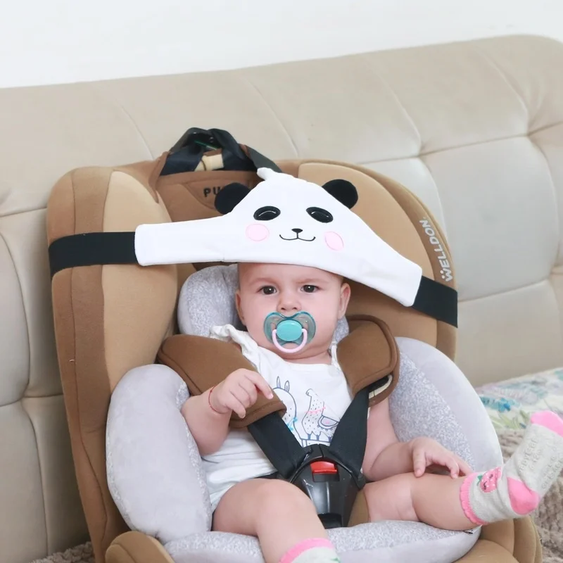 Artefacto de Dozing y dormir para ni&ntilde;os, cintur&oacute;n de ayuda para dormir en el coche, asiento de seguridad de dibujos animados para beb&eacute;, cintur&oacute;n de fijaci&oacute;n para la cabeza, almohadas para beb&eacute;s-3