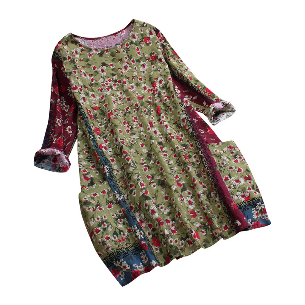 Jaycosin Модная рубашка для отдыха женская с длинным рукавом Удобная дикая винтажная