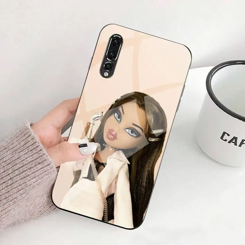 

Cute Bratz Phone Case Tempered Glass For Huawei P9 10 Plus 20 Pro Mate9 10 20 20pro Honor7A 8X 9 10 Nova3i 5