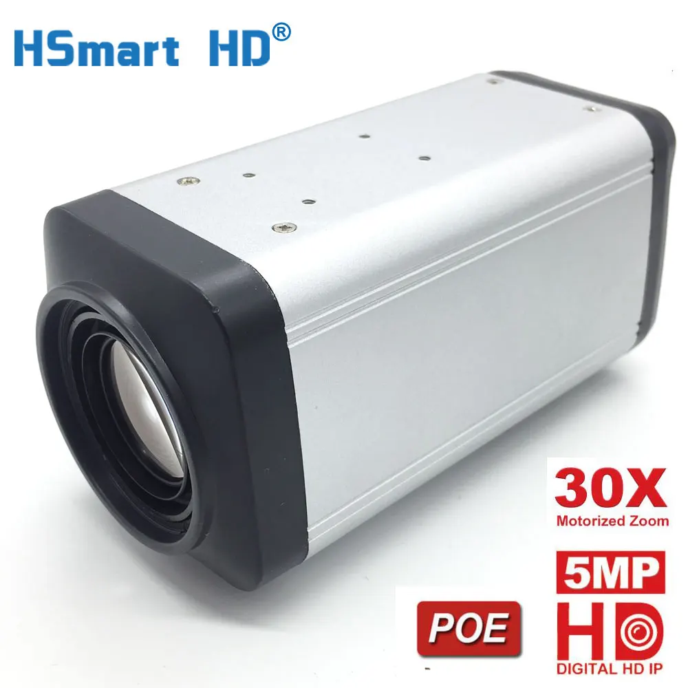 

Цветная видеокамера с автофокусом, 5 МП, POE IP-камера, 30-кратный зум, H.265, P2P, Onvif, камера видеонаблюдения