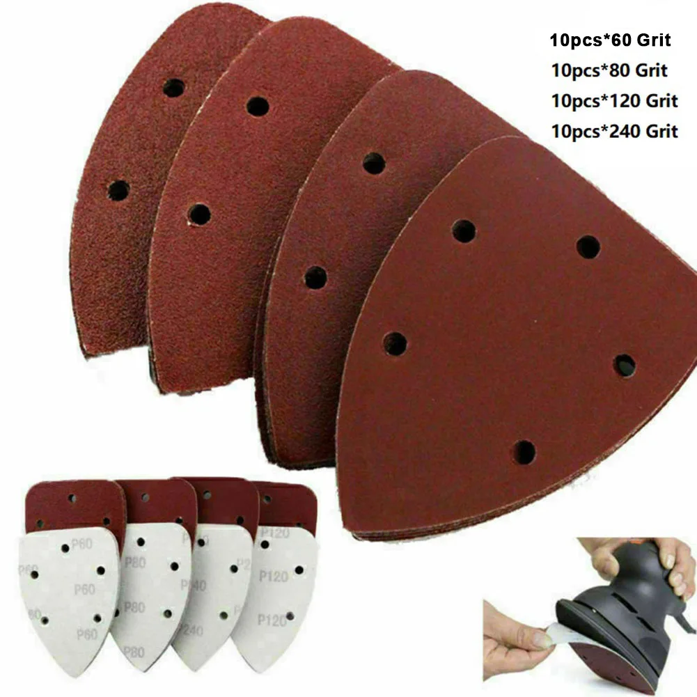 

Hook and Loop Triangle Sanding Discs Sandpaper Mixed Grit 60/80/120/240