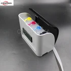 CISSPLAZA 10 комплектов 4 цвета СНПЧ чернилами комплект с аксессуары совместимый для EpsonHPCanonпринтеров Brother