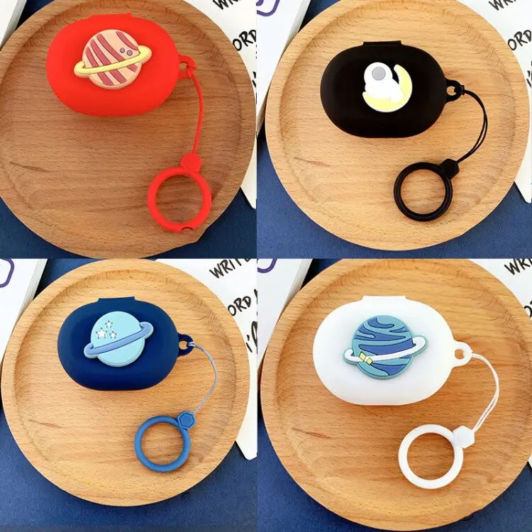 

Cartoon Astronaut Silicone Protective Cover Shell Anti-fall Earphone Case for EDIFER Xemal X5 Wireless Bluetooth Earphones