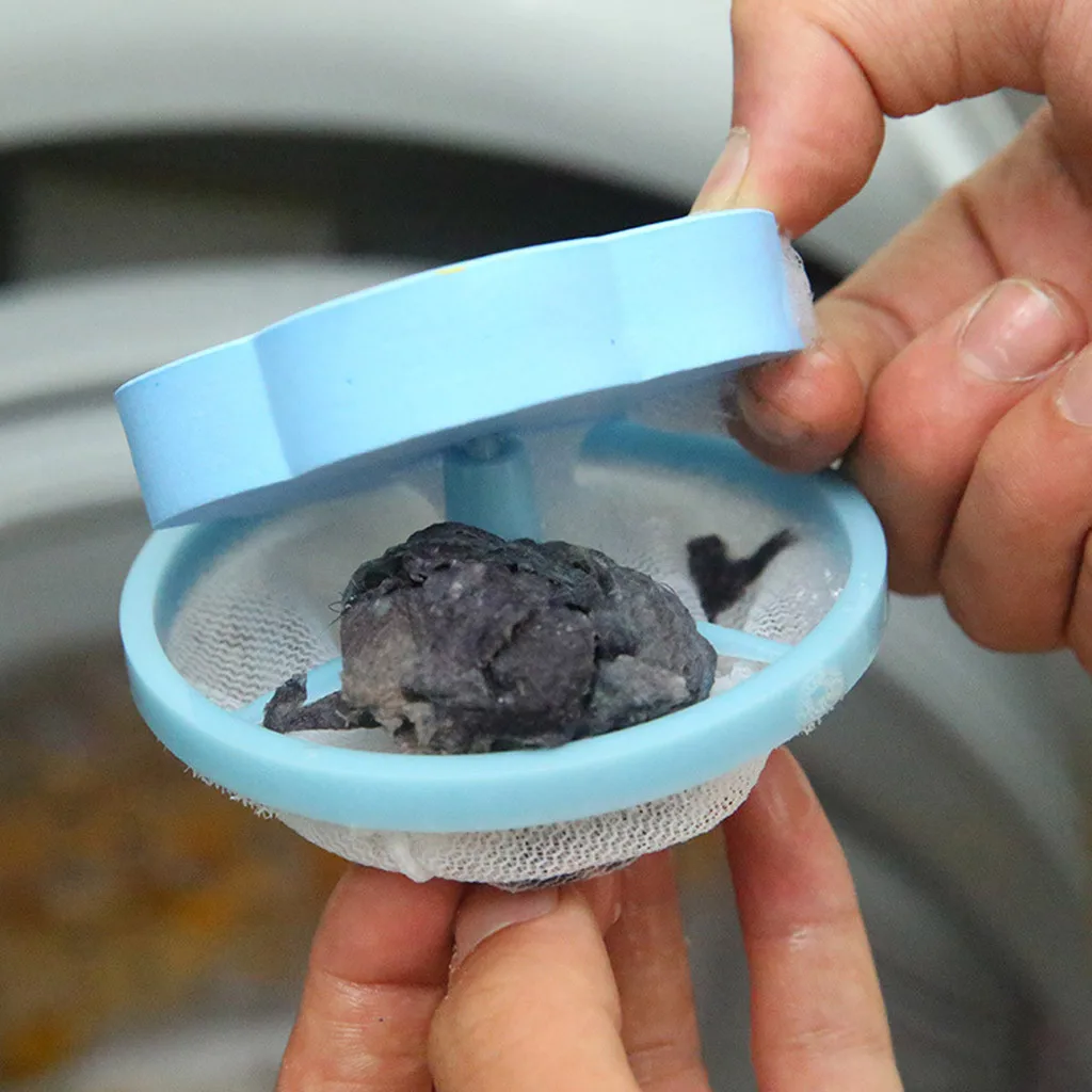 

Laundry Filter Washing Machine Lint Filter Bag Laundry Mesh Hair Catcher Floating Ball Pouch