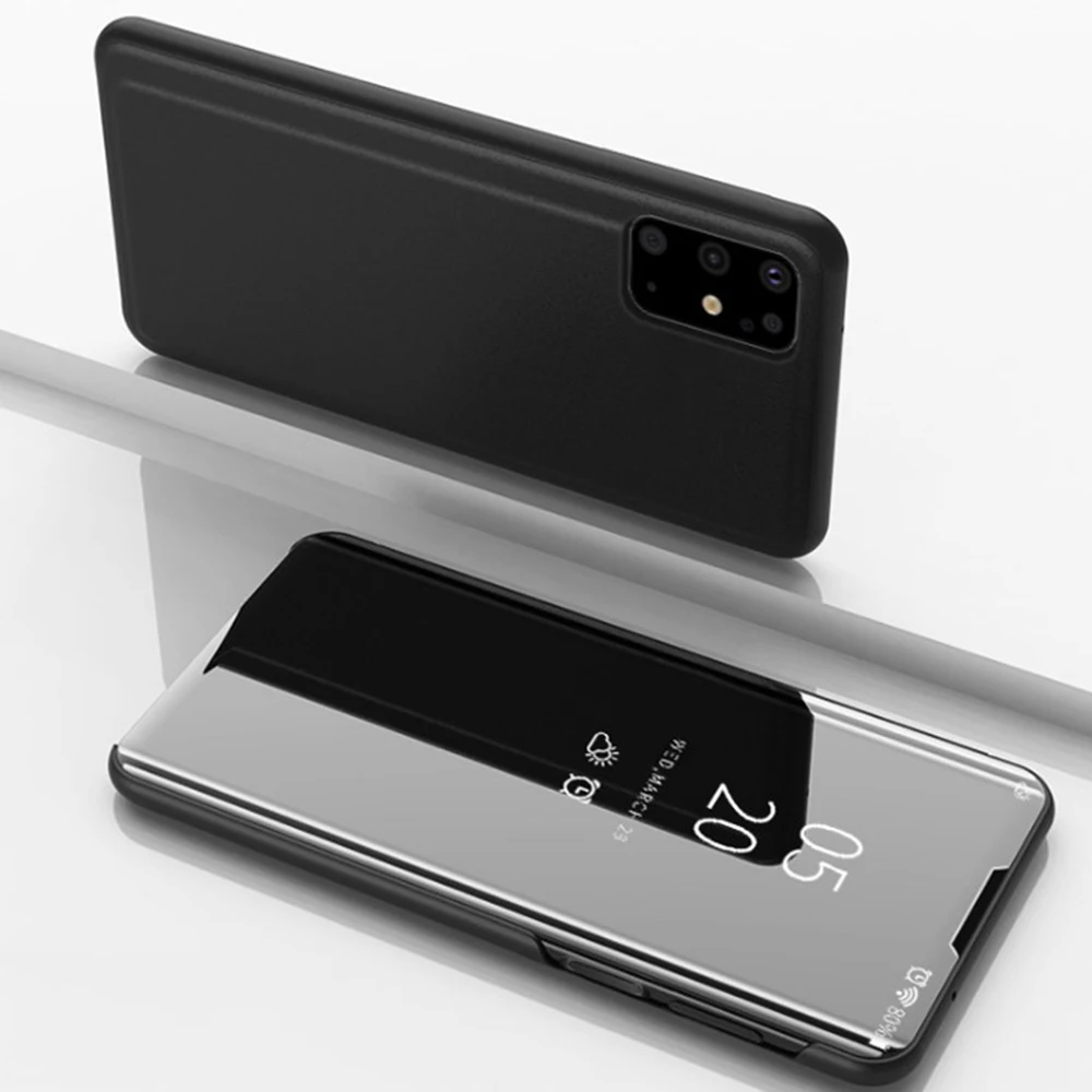 Роскошный зеркальный флип чехол для Samsung Galaxy Note 10 9 8 5 Pro M 20 30 мягкий модный кожаный