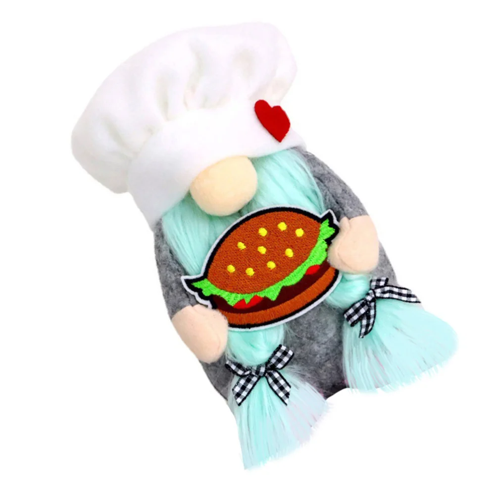 

1Pc Adorable Hamburgers Doll Exquisite Gnome Doll Shop Window Ornament