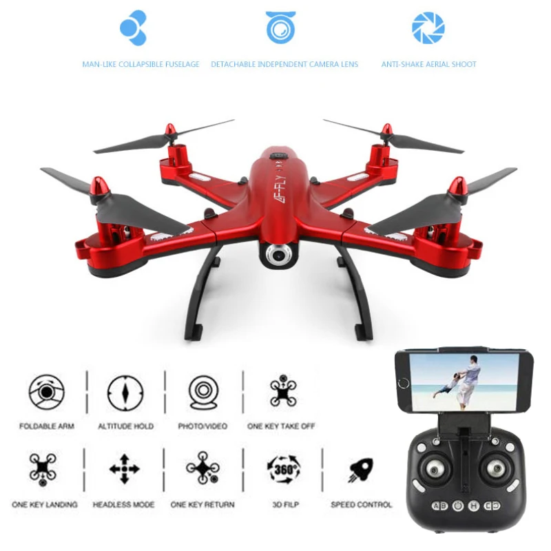 RC drone quadcopter с камерой 3D flips dron датчик гравитации FPV вертолет Дрон возврат одной