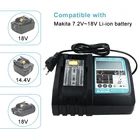Запасное зарядное устройство DC18RC для Makita 14,4 в 18 в, литий-ионный аккумулятор DC18RD DC18RA BL1860 BL1830 BL1430 3A ток