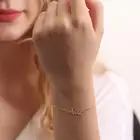 Индивидуальный арабский именной браслет из нержавеющей стали, двойная О-цепь, персонализированный именной браслет, ювелирные изделия для женщин, подарки на день рождения