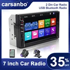 Автомобильный монитор 7 дюймов 2 Din Радио сенсорный экран стерео монитор мультимедийный плеер Link HD Mp3 Mp5 USB зеркальные мониторы