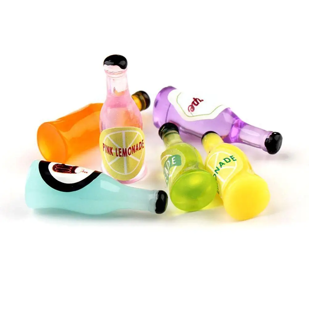 

1 Pc 1:12 Doll House Mini Fruit Soda Bottle Resin Toy Dollhouse Collectible 1:12 DIY Accessories Miniatures Toy Decor Mini N3B5