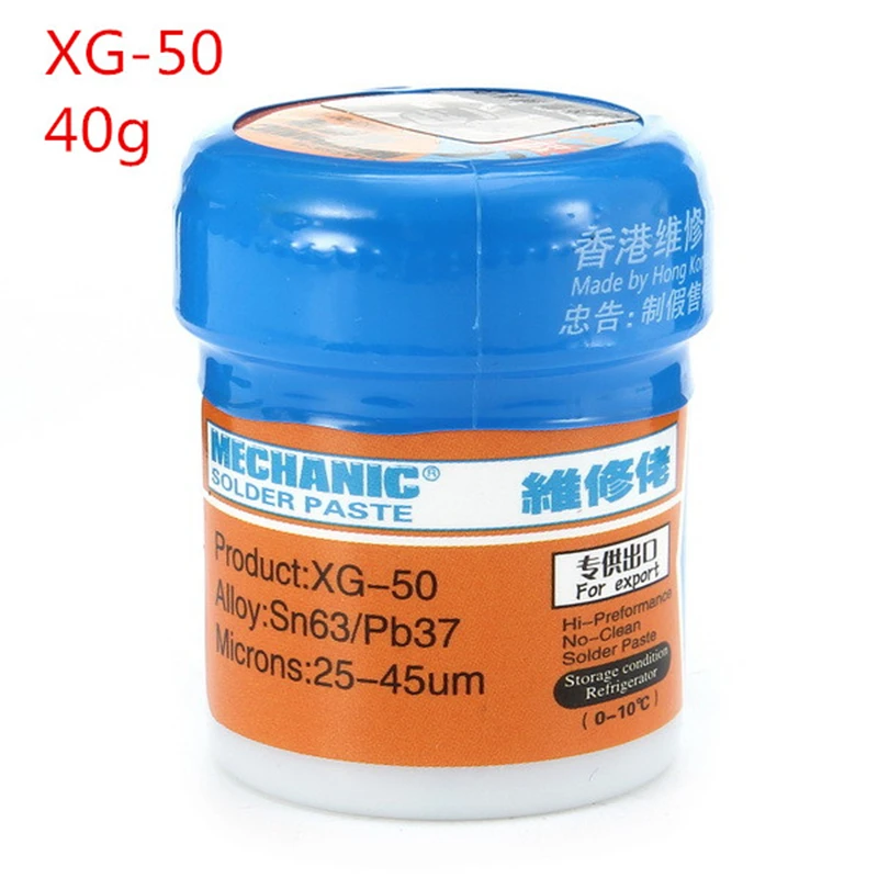 Паяльная паста Flux XG-80 XG-50 XG-30 олово для пайки Sn63/Pb67 для Hakko 936 TS100 паяльник для подключения к печатной платы SMT SMD ремонт инструмента