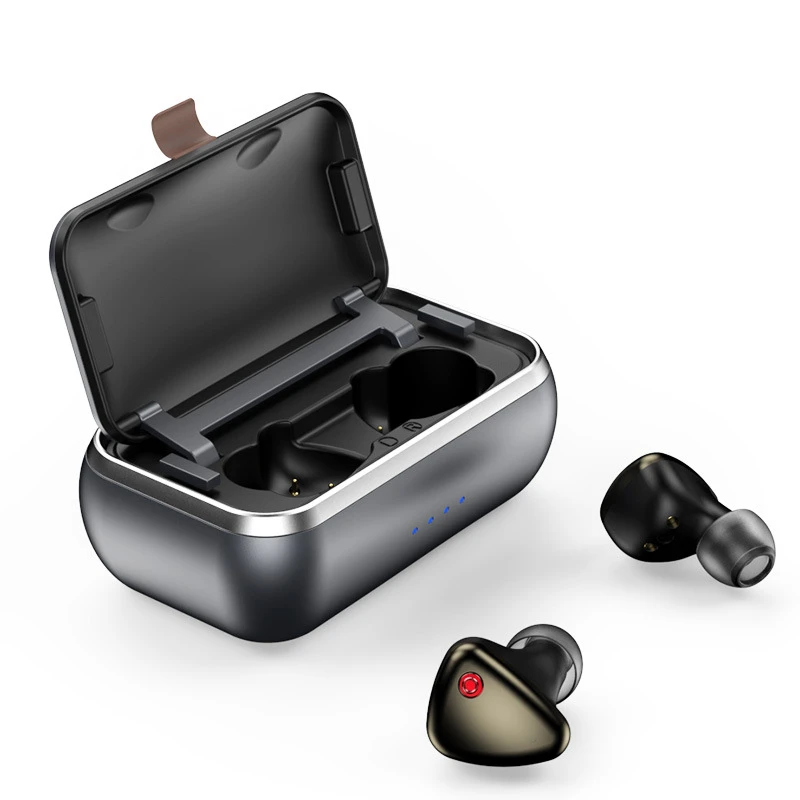 

Aoogoor S8027 TWS Blurtooth 5.0 Sport Stereo Earphone Support With Metal Wireless Charging Box Fast Charing Power Bank