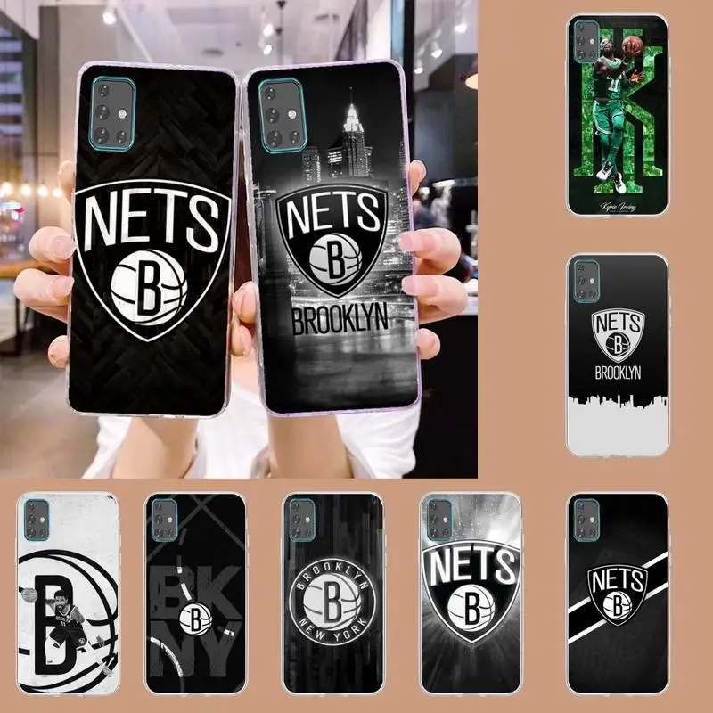 

Brooklyn Nets Phone Case For Samsung S21 S30 S10 S9 S8 S7 A31 A12 A70 A52 A30 lite plus ultra soft Cover Fundas TM