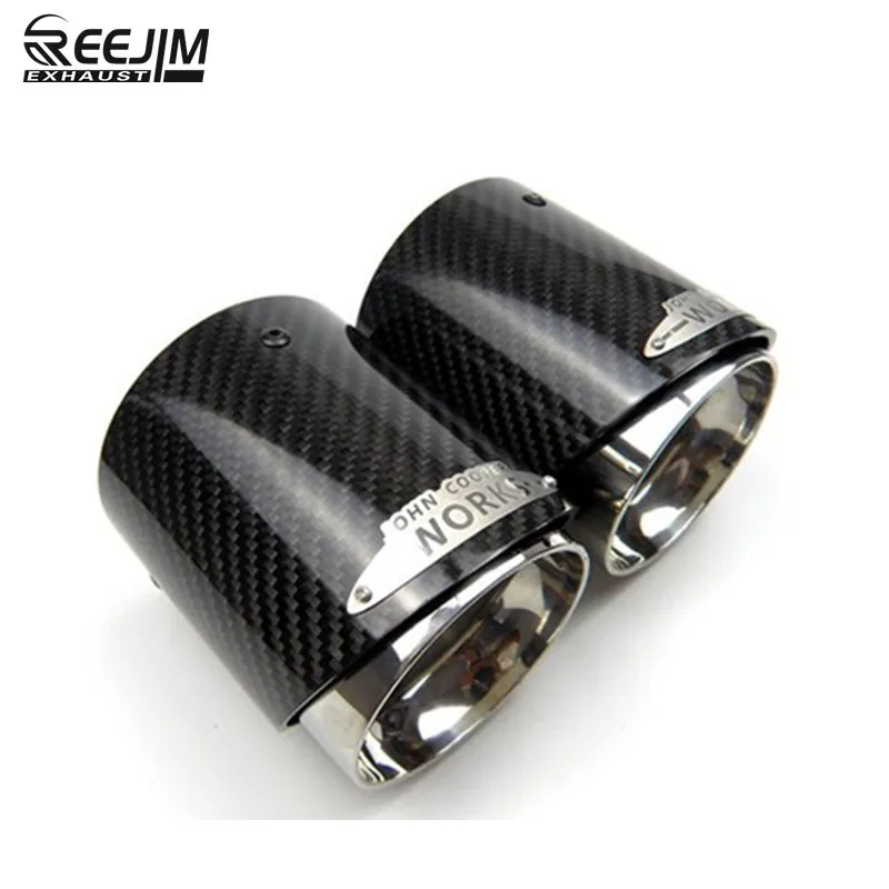 

car carbon fiber exhaust tip Muffler tip punta de escape fit for mini cooper R55 R56 R57 R58 R59 R60 R61 F54 F55 F56 F57 F60