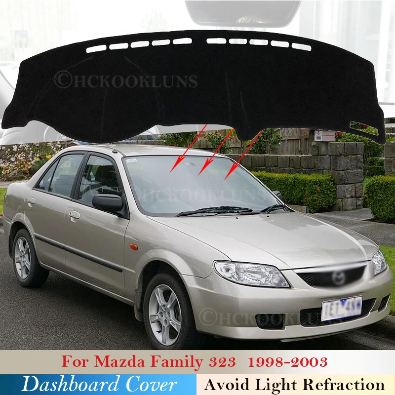Защитная накладка на приборную панель для Mazda Family 323 1998 ~ 2003 BJ автомобильные