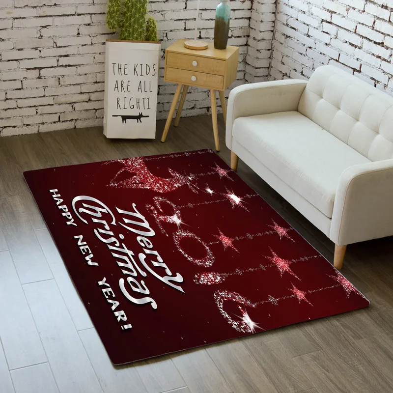 Рождественские ковры Мультяшные животные для спальни детский игровой коврик