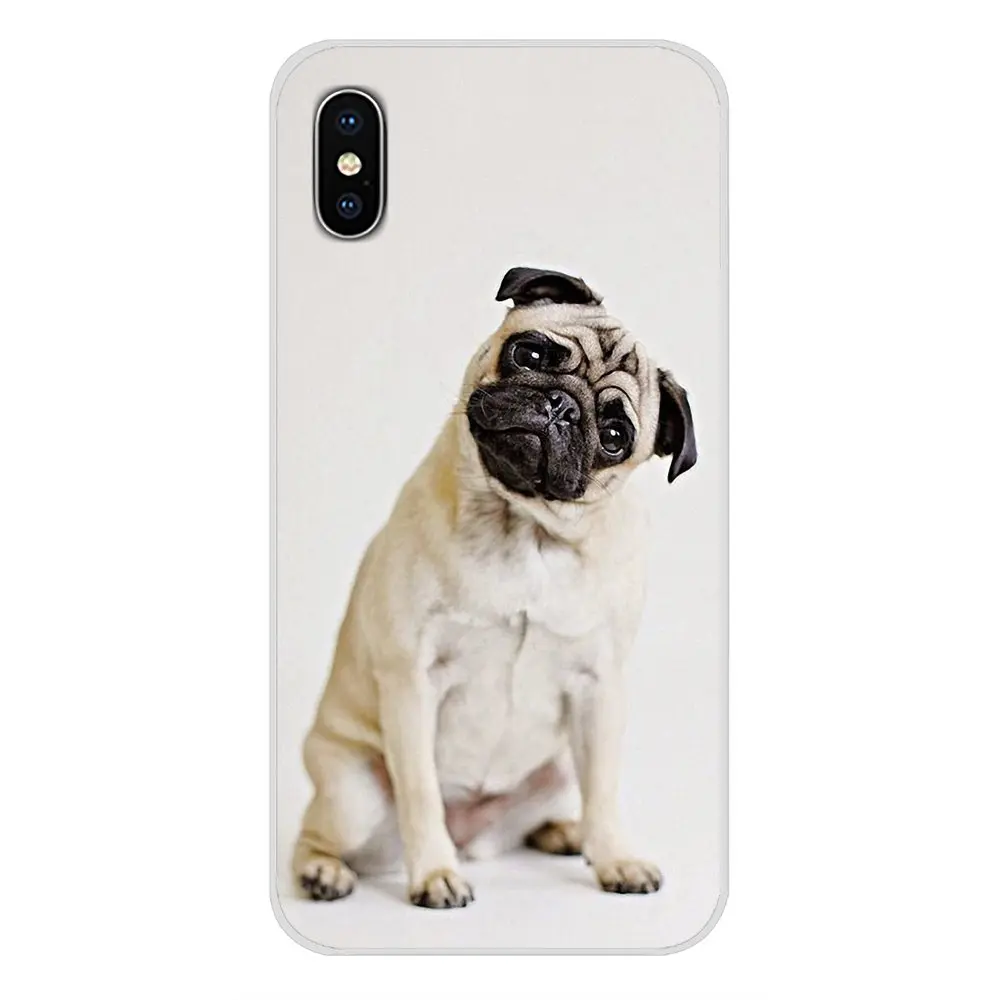 Для samsung A10 A30 A40 A50 A60 A70 Galaxy S2 Note 2 3 большое ядро Prime рисунком мопса в аксессуары для