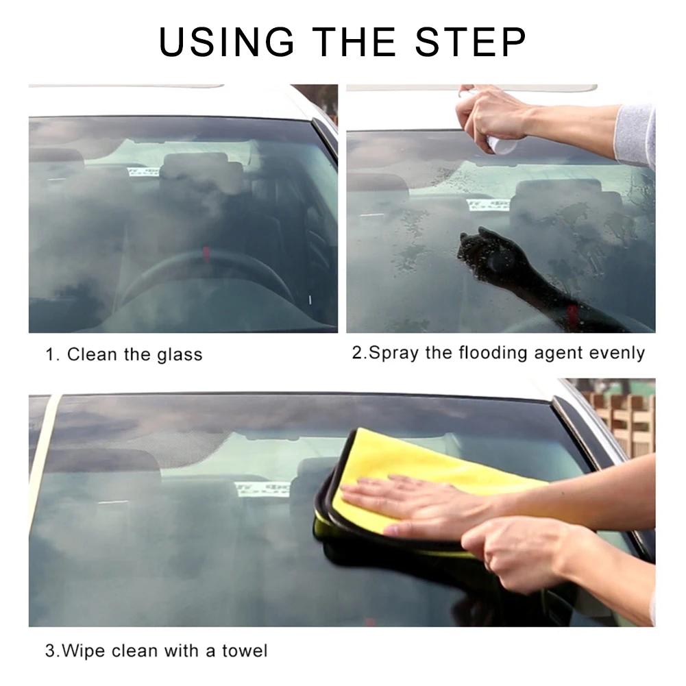 

Car Front Windshield Anti-Rain Agent Waterproof Rainproof Anit-fog Spray Car Window Glass Coating Cleaning Hydrophobic Coating