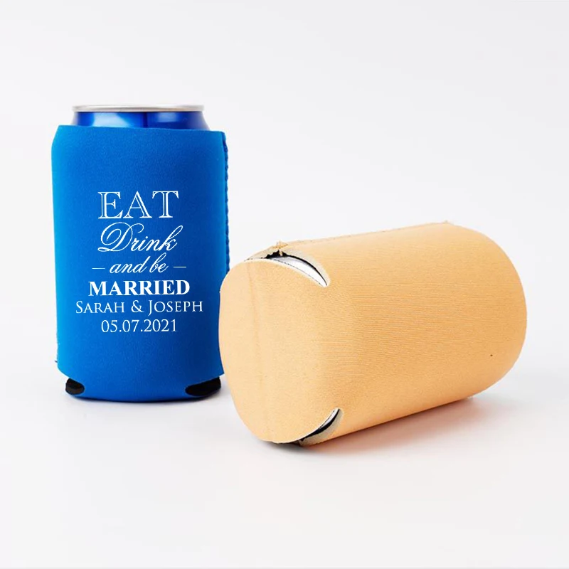 100 шт. персонализированный Свадебный холодильник для пива держатель неопреновый