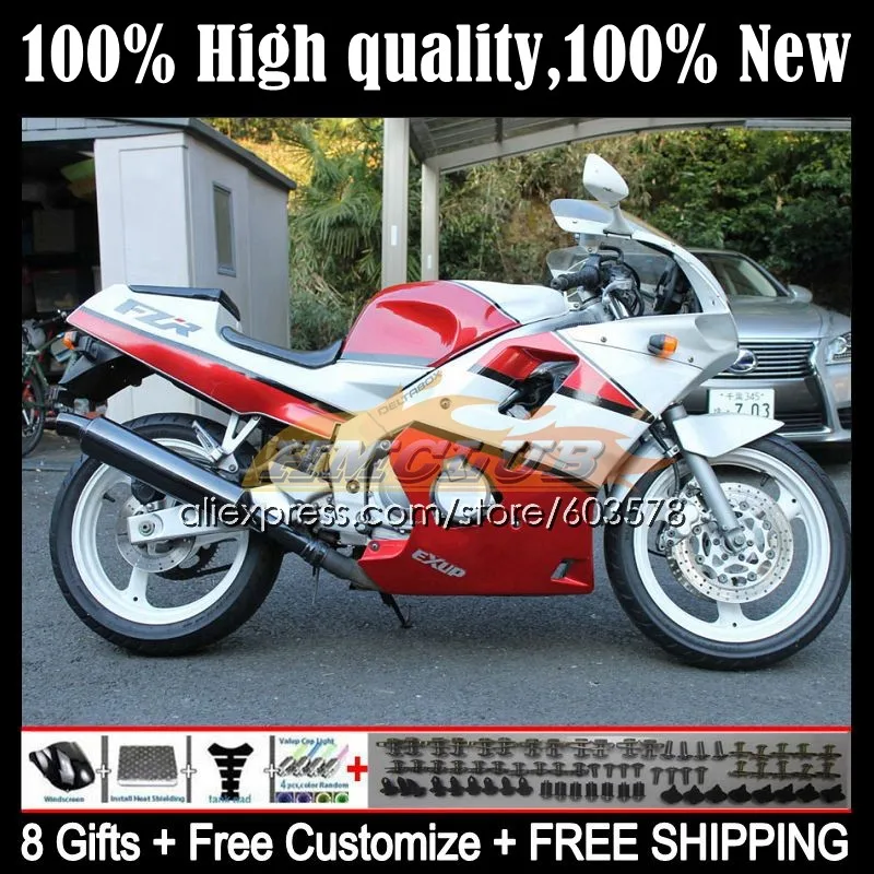 

Обтекатель для YAMAHA FZR-250 FZRR FZR 250 R RR 250R 96 97 26CL.37 FZR250RR FZR250 R FZR250R FZR-250R 1996 1997, красный, белый