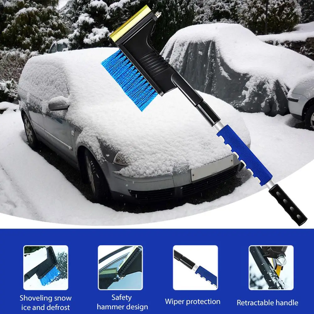 

Portable Snow Brush Car Aluminum Snow Shovel Winter Auto Vehicle Snow Ice Scraper Snowbrush Shovel Removal Brush Winter Tools