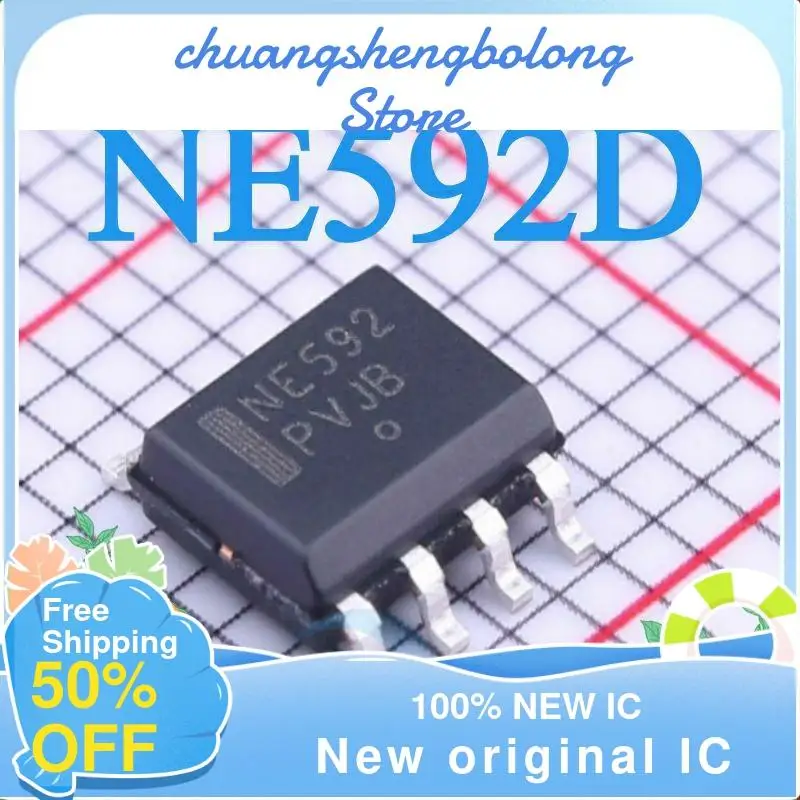 

10-200PCS NE592 NE592D SOP8 NE592D8R2G New original IC