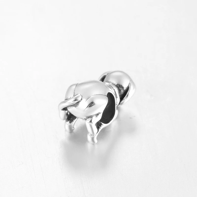 Бусина-Шарм Собака из серебра 925 пробы | Украшения и аксессуары