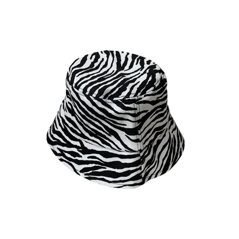 Панама Женская Весенняя складная в стиле хип-хоп с рисунком зебры PJ338 | Аксессуары