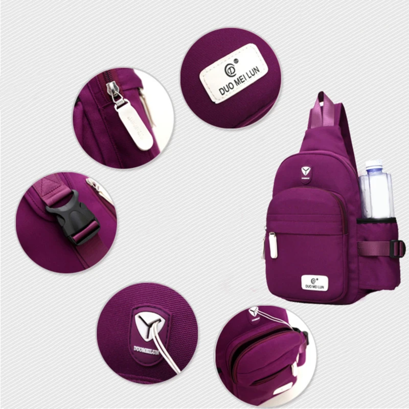

Mens Women Waterproof Small Chest Bag Pack Travel Sport Shoulder Sling Backpack Crossbody Bags Gift