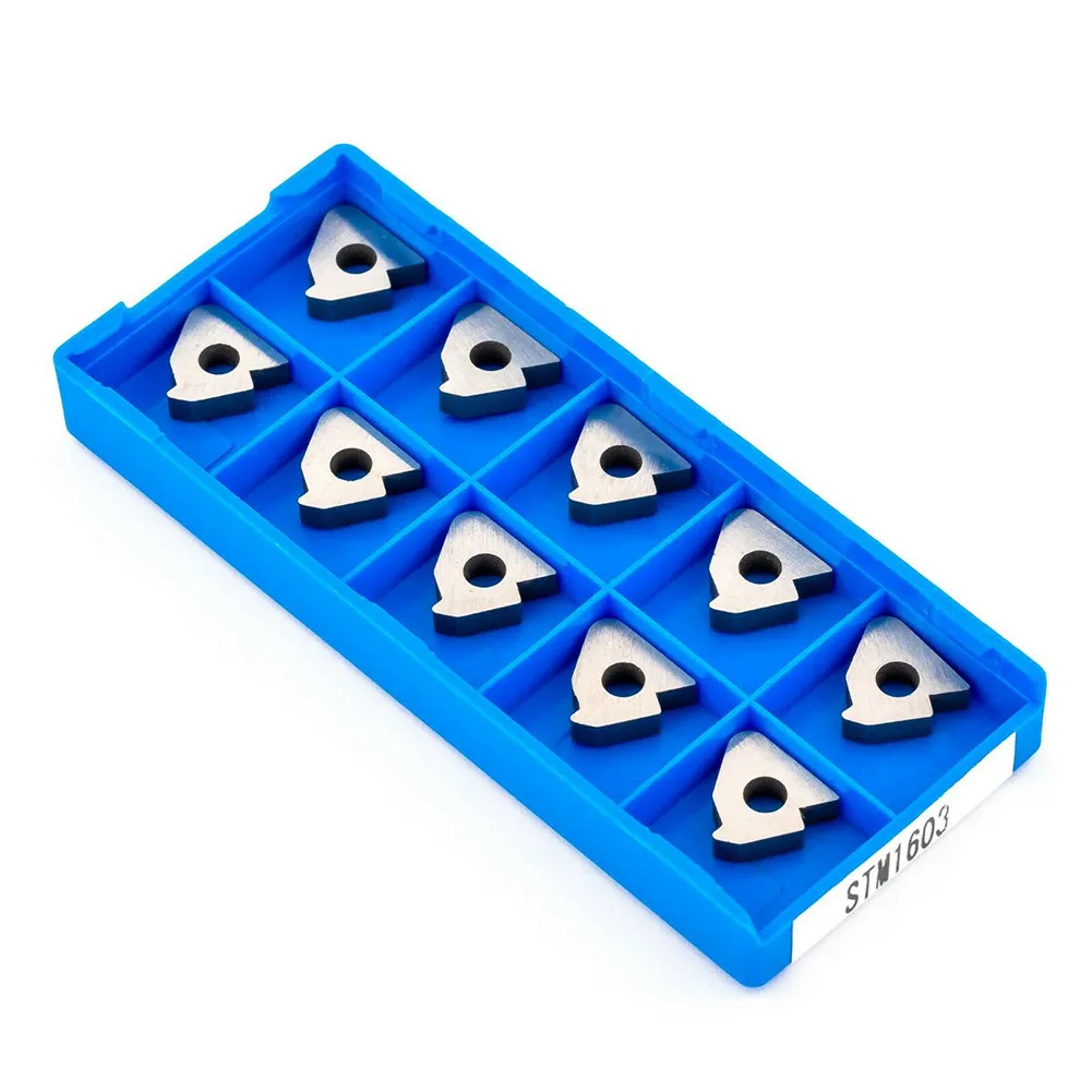 

10 Pcs Cutter Bar Shim MT1603 CNC Turning Tool Holder Tungsten Steel Cutting Cutter Pad Triangular Wedge Accessories