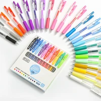 rainbow colored 0 5mm gel pens for adult coloring books gel colour pens writing supplies gel pen color set