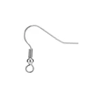 120 шт.лот, антиаллергенные крючки для хирургических сережек из нержавеющей стали золотого оттенка