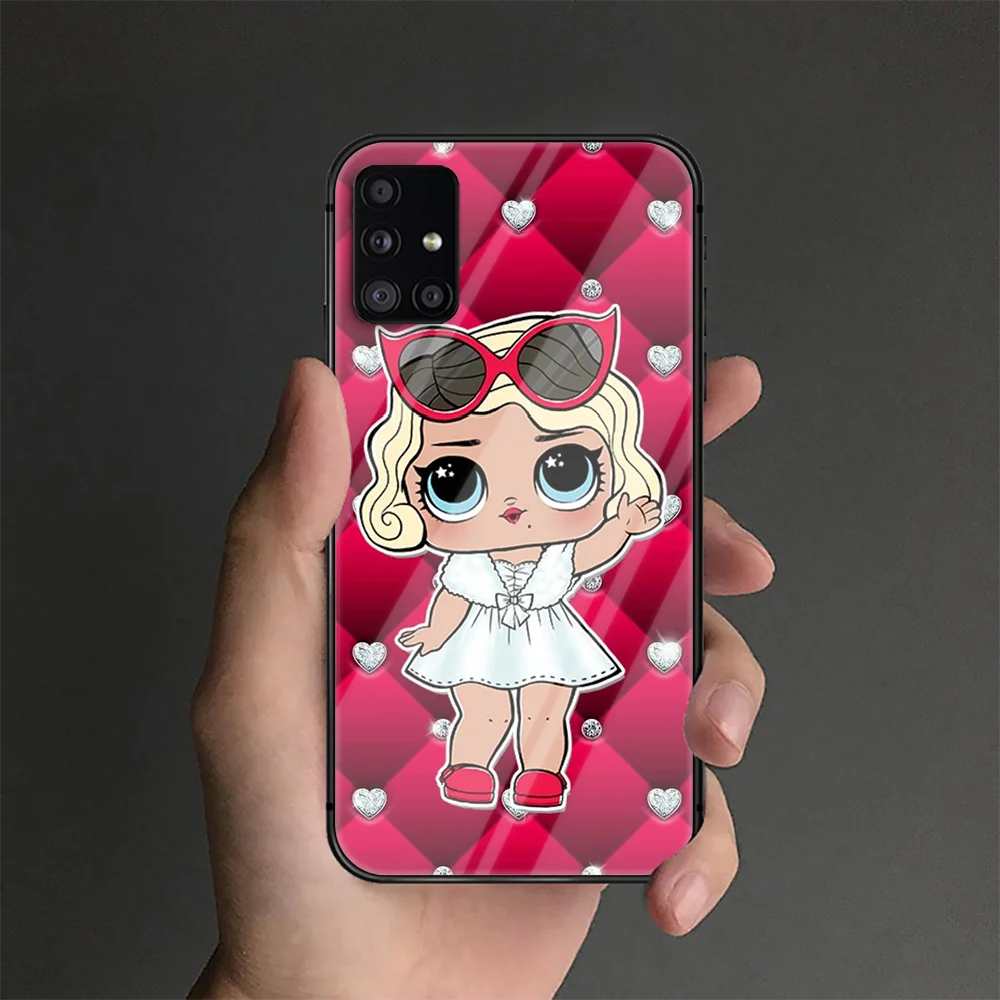 

Lol Pretty Girl Dolls Phone Tempered Glass Case Cover For Samsung Galaxy S Note 5 6 9 10 10E 20 21 FE Plus Uitra Waterproof