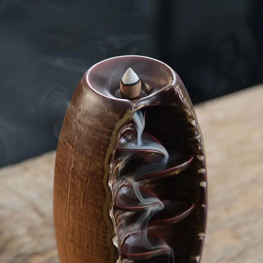 Водопад курильница для благовоний горелка ручной работы керамическая ладан