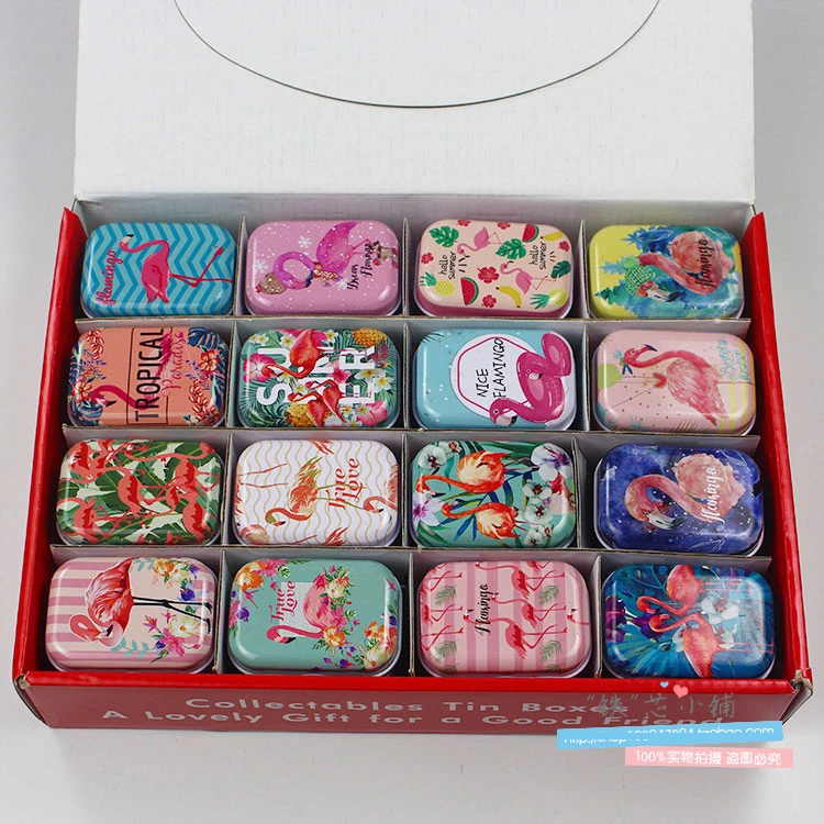 

32Pcs/lot Vintage Cartoon Tin Box 5.5*3.8*2.4cm Candy Pill Chutty Mini Storage House Decoration Collectables Display 1901