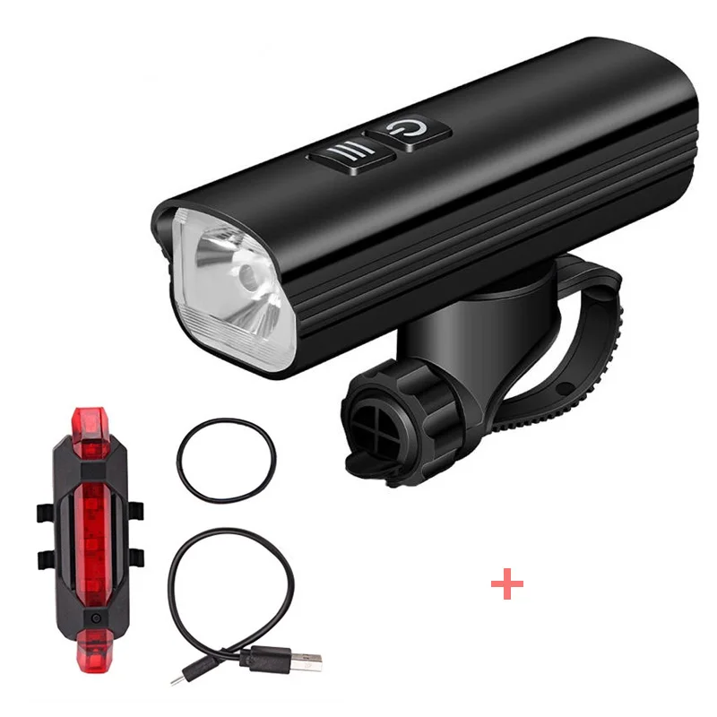 1000 Lumens Bike Headlight Front Light Night Riding Mountain Bicycle Light Lamp USB Charging Waterproof Road Bike Accessories