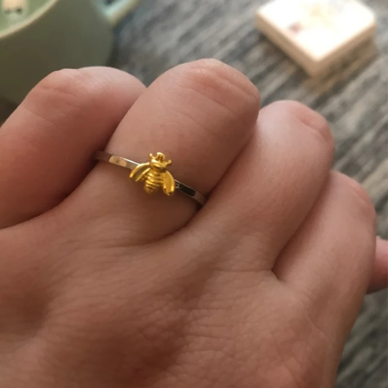 Женские модные милые женские Пчелка кольца шикарные Изысканные вечерние нежные