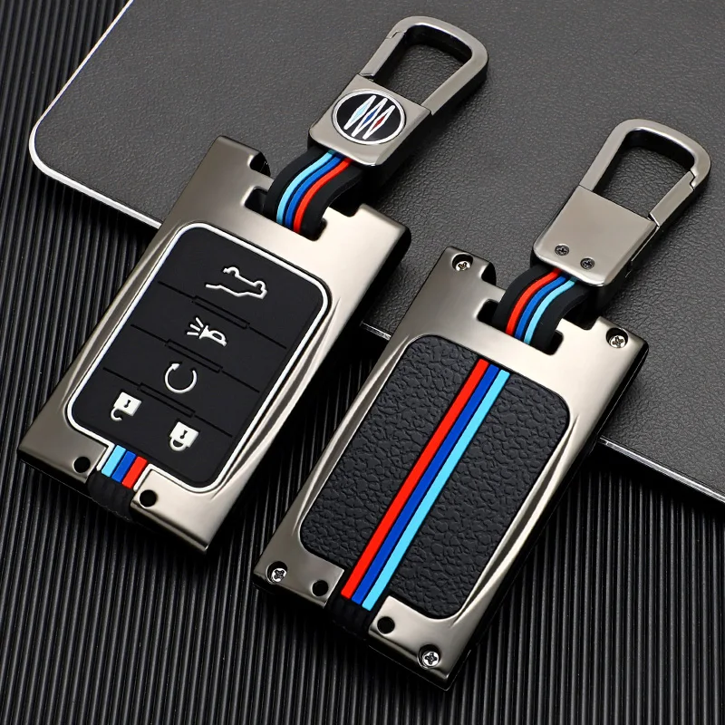 

Alloy Silicone Car Key Cover Cases For Cadillac Escalade SRX XTS ATSL SLS CTS STS ATS BLS Key Case Keyless Entry key holder