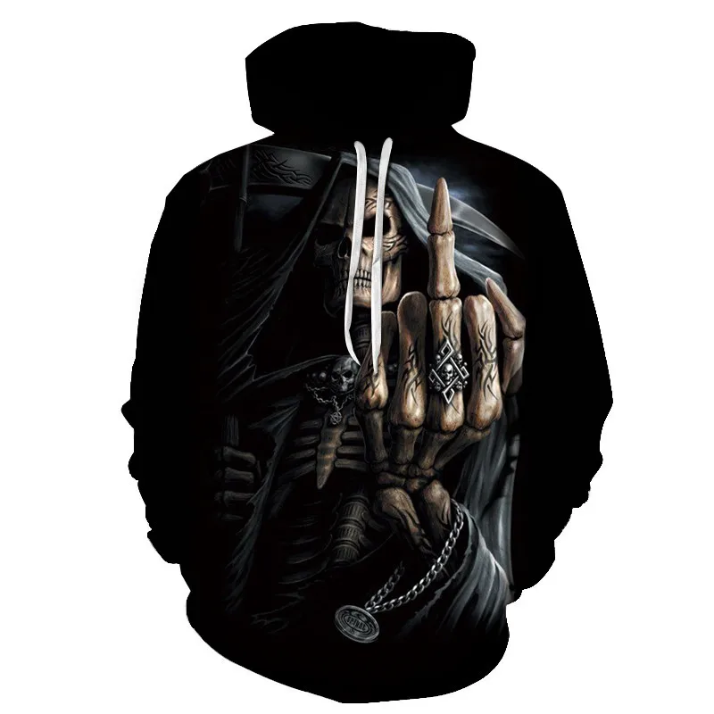 

Autumn War black mens Hoodies 3D Print Funny Skull Hoodie Streetwear Harajuku Pullover Sweatshirt Hip hop Jacket Men Tracksuit