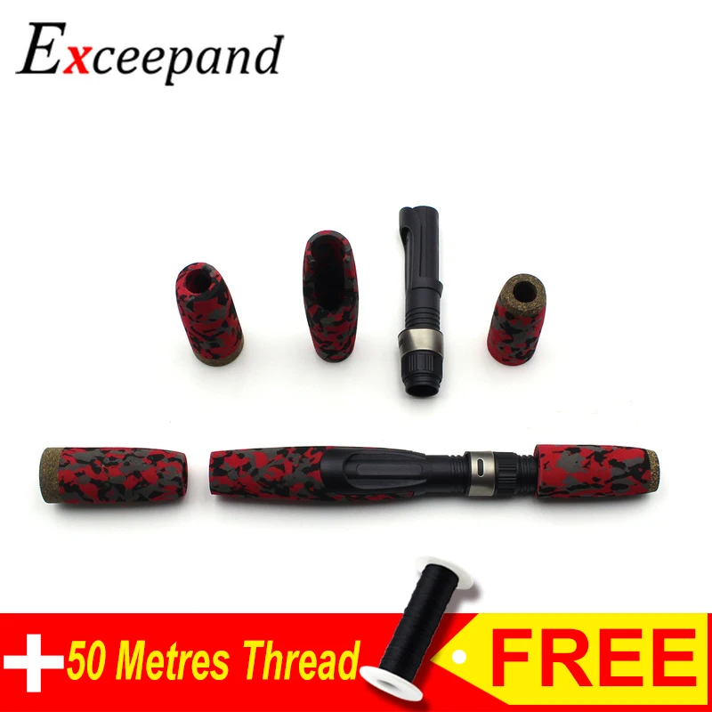 

Exceepand CAMO Spinning Rod Handle with Reel Seat Split Fishing Rod Building Grips