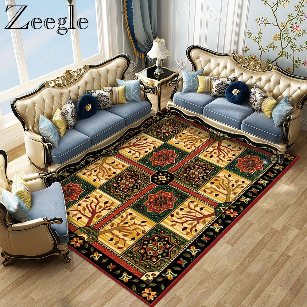 

Zeegle Printed Carpet Living Room Carpet Floor Mat Doormat Non-slip Bedroom Rug Bathroom Mat Kitchen Carpet Washable Hallway Rug