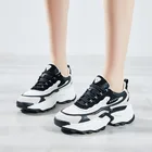 2020 классические зимние женские туфли, дышащие сетчатые повседневные туфли на платформе с подбором цветов