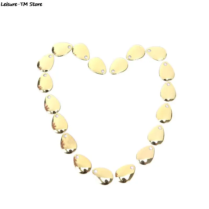 20 шт./лот Спиннер кольца лезвия гладкие ложки снасти поделки приманка Рыболовный