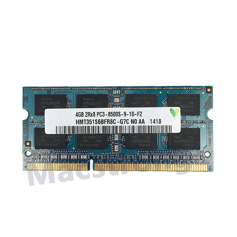 Оригинальный новый телефон 4 Гб 1 5 в DDR3 1066 МГц для MacBook Pro A1278 A1286 ОЗУ PC3-8500S A1297 модуль