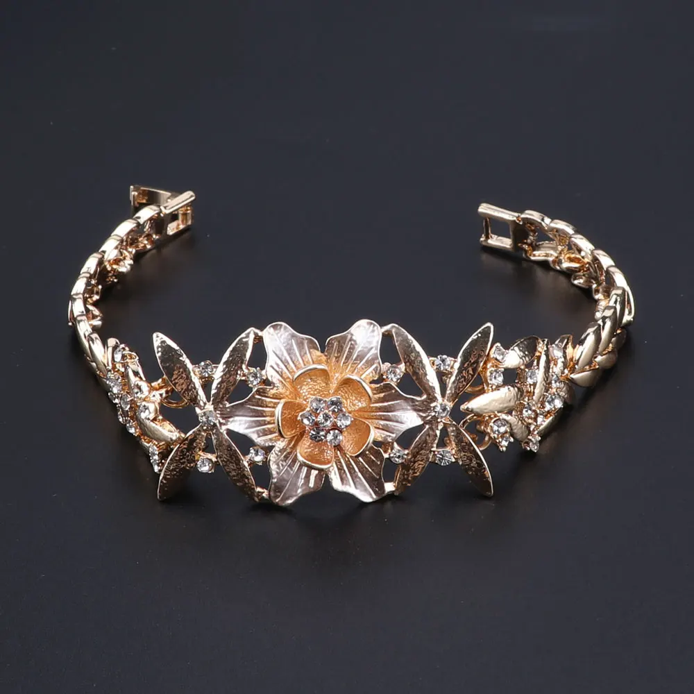 Свадебный подарок нигерийские Свадебные африканские бусы ювелирный набор брендовый женский модный Дубай золотой цвет ожерелье серьги ювелирный набор