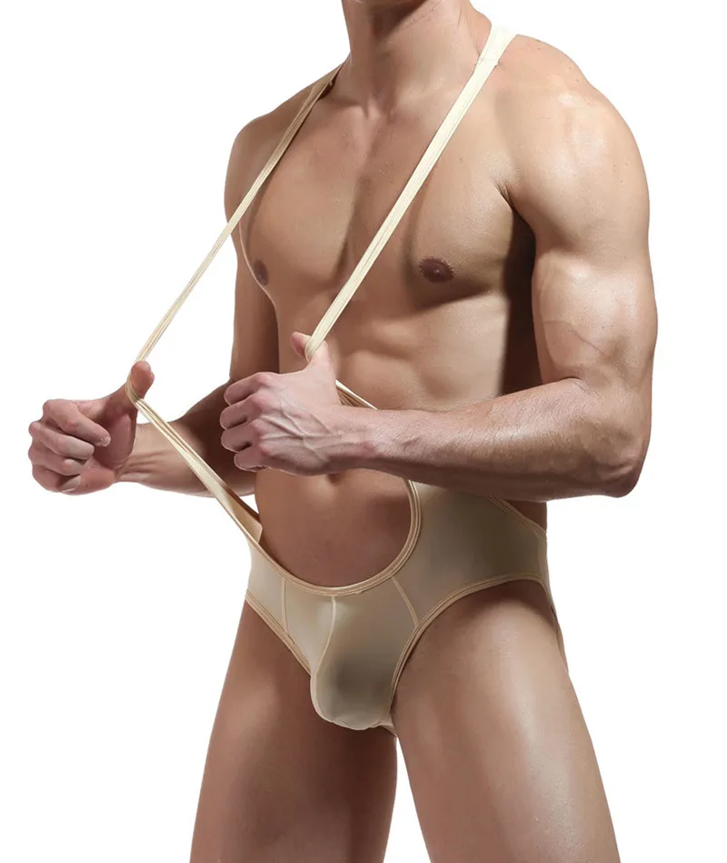 Новое мужское сексуальное нижнее белье трусы бикини боди с низкой талией мягкое
