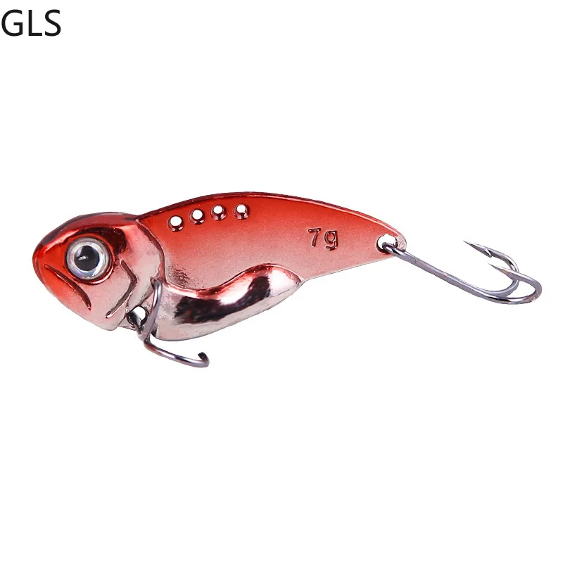 

1 Pcs Metal VIB Lures 7.8g Vibrations Spoon Lure Fishing Bait Bass 5cm Artificial Hard Bait Cicada Lure VIB Bait 3D Eyes