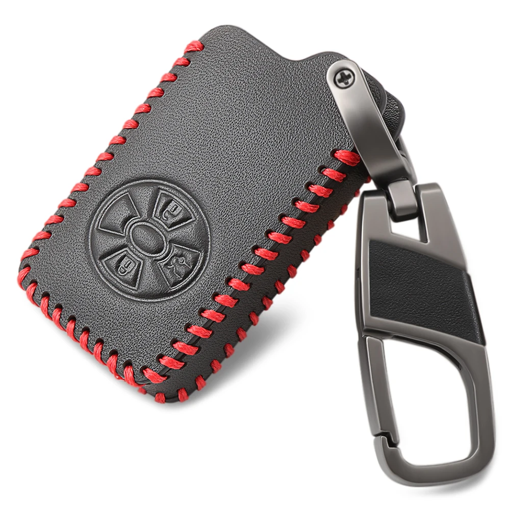 3 кнопки кожаный чехол ключа дистанционного управления автомобилем брелок для