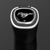 high end car ashtray with led light with car logo air outlet creative for ford mustang gt 2020 2019 2018 2017 2016 shelby car